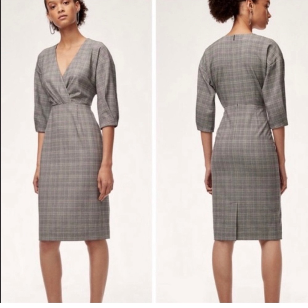 NWT Babaton Kurt Plaid Dress | 6